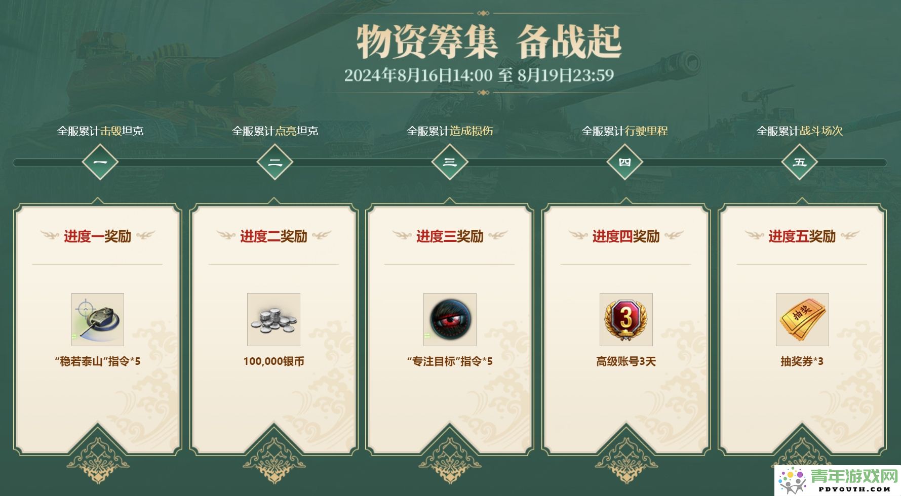 庆祝关羽降临周年，精彩活动《坦克世界》过关斩将正式上线