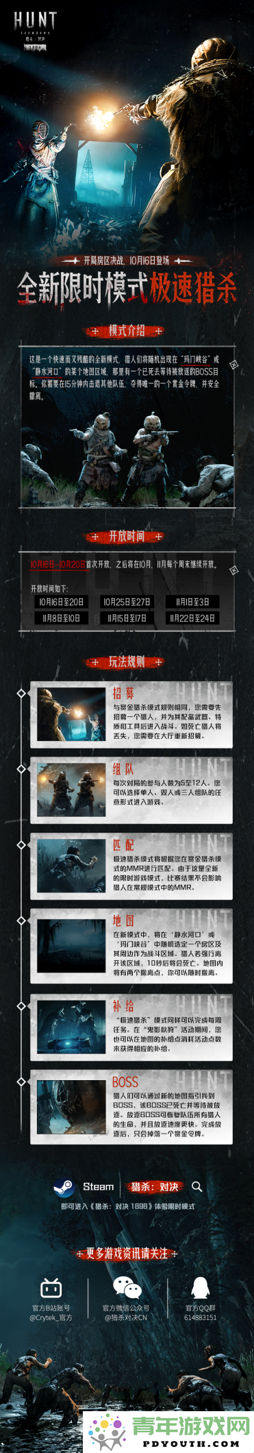《猎杀：对决1896》全新IP联动《惊声尖叫》惊喜上线，新猎人与限时挑战模式隆重登场